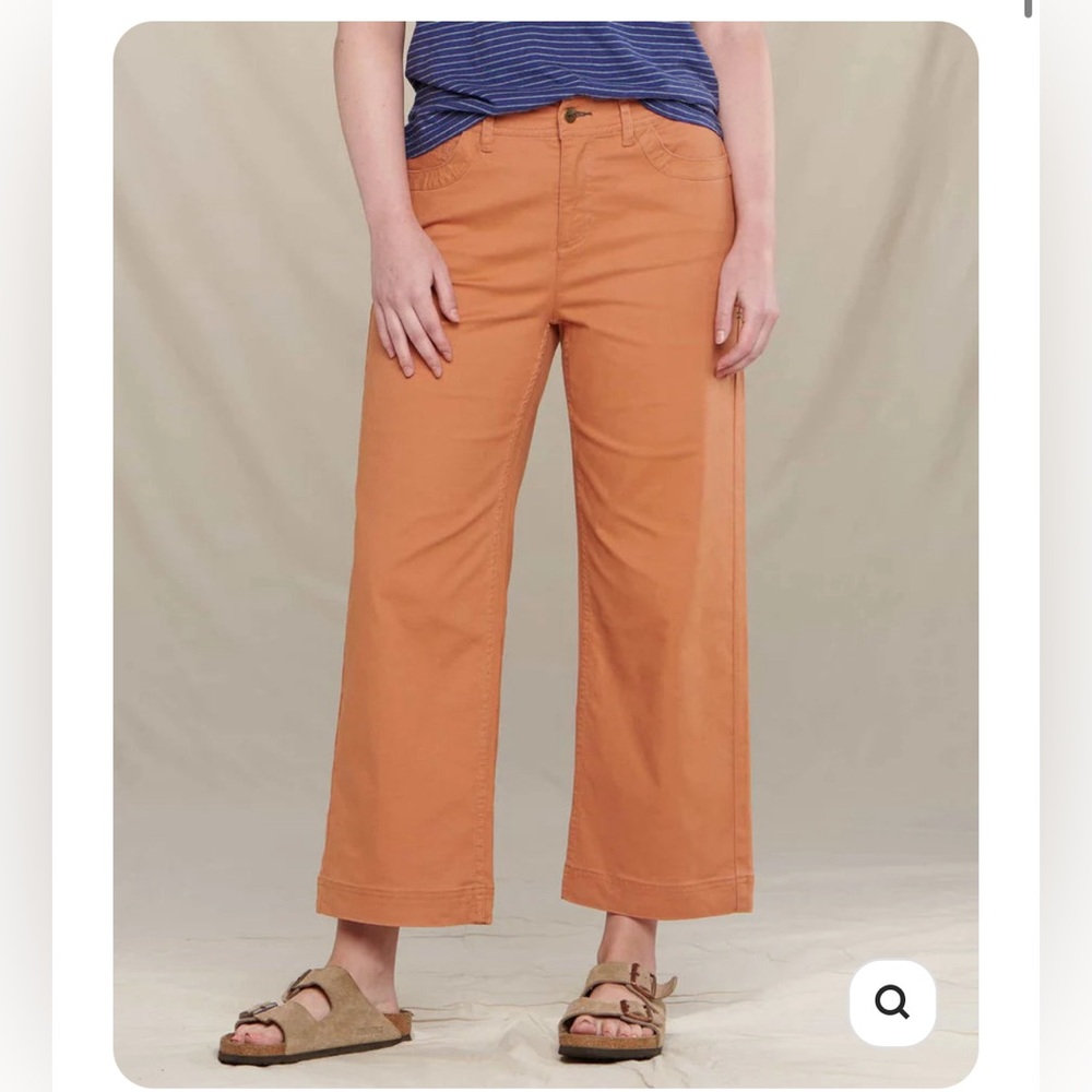 Toad & co wide leg pants. Size 6 brown
